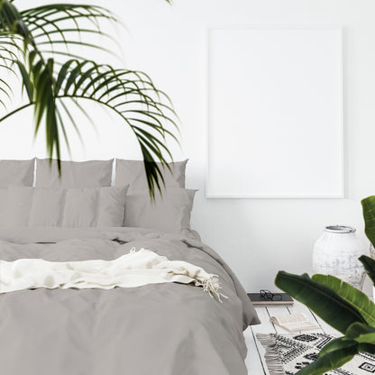Balmain 1000 Thread Count Hotel Grade Bamboo Cotton Quilt Cover Pillowcases Set - King - Dove V160-204923