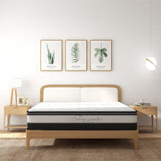 Osteopedic Euro Top Mattress Pocket Spring Medium Firm Hybrid Design Bed 30CM - Double - White V160-205007
