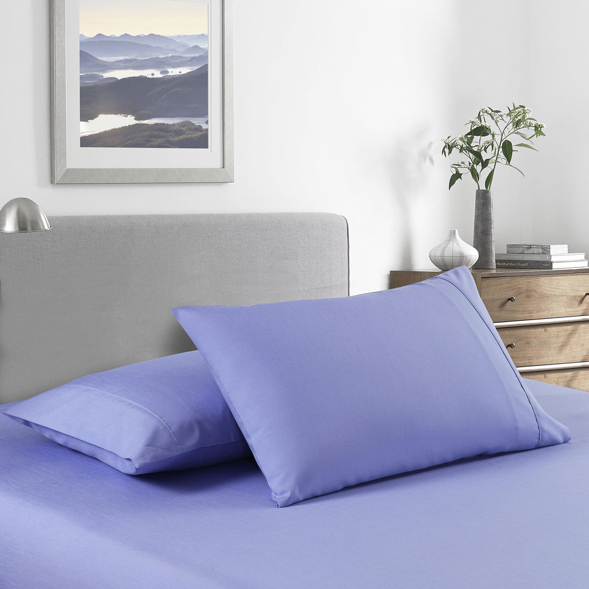 Royal Comfort 2000 Thread Count Bamboo Cooling Sheet Set Ultra Soft Bedding - King - Mid Blue V160-205649