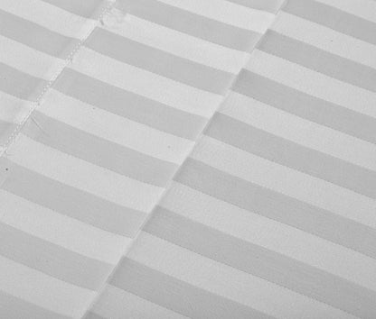 Royal Comfort 1200TC Sheet Set Damask Cotton Blend Ultra Soft Sateen Bedding - Queen - White V160-231655