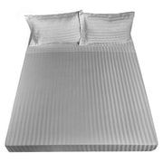 Royal Comfort 1200TC Sheet Set Damask Cotton Blend Ultra Soft Sateen Bedding - Queen - Silver V160-231657