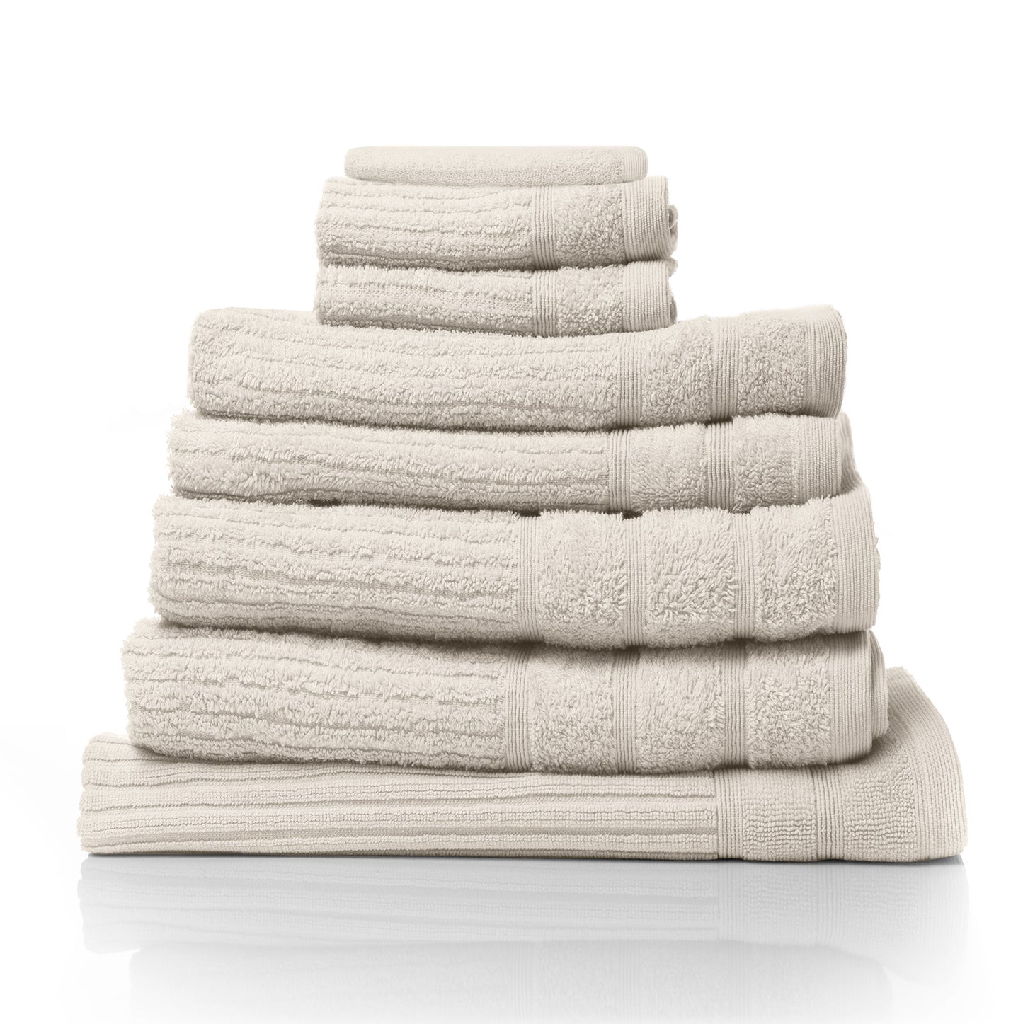 Royal Comfort Eden Egyptian Cotton 600GSM 8 Piece Luxury Bath Towels Set - Beige V160-231915