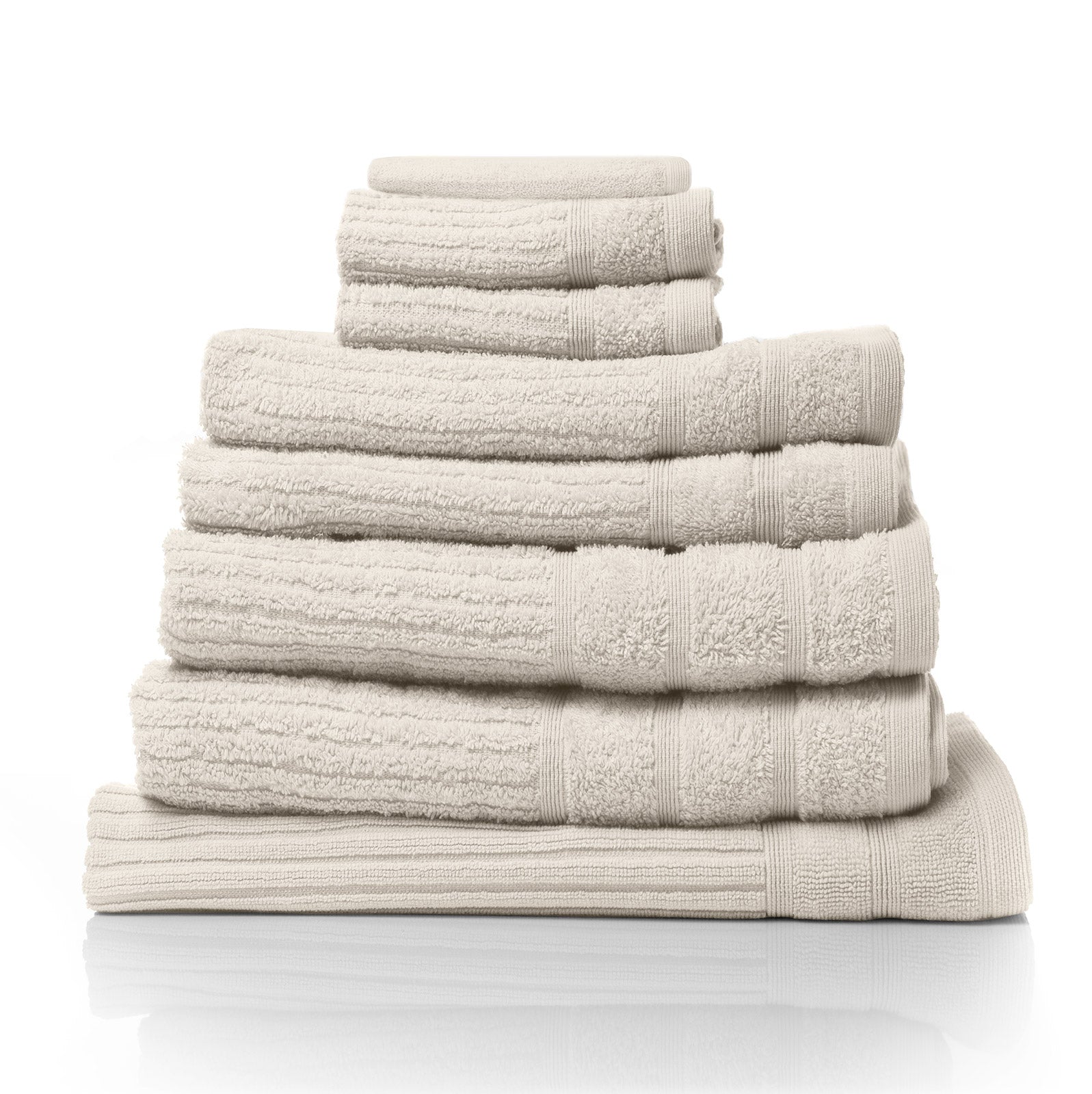 Royal Comfort Eden Egyptian Cotton 600GSM 8 Piece Luxury Bath Towels Set - Beige V160-231915