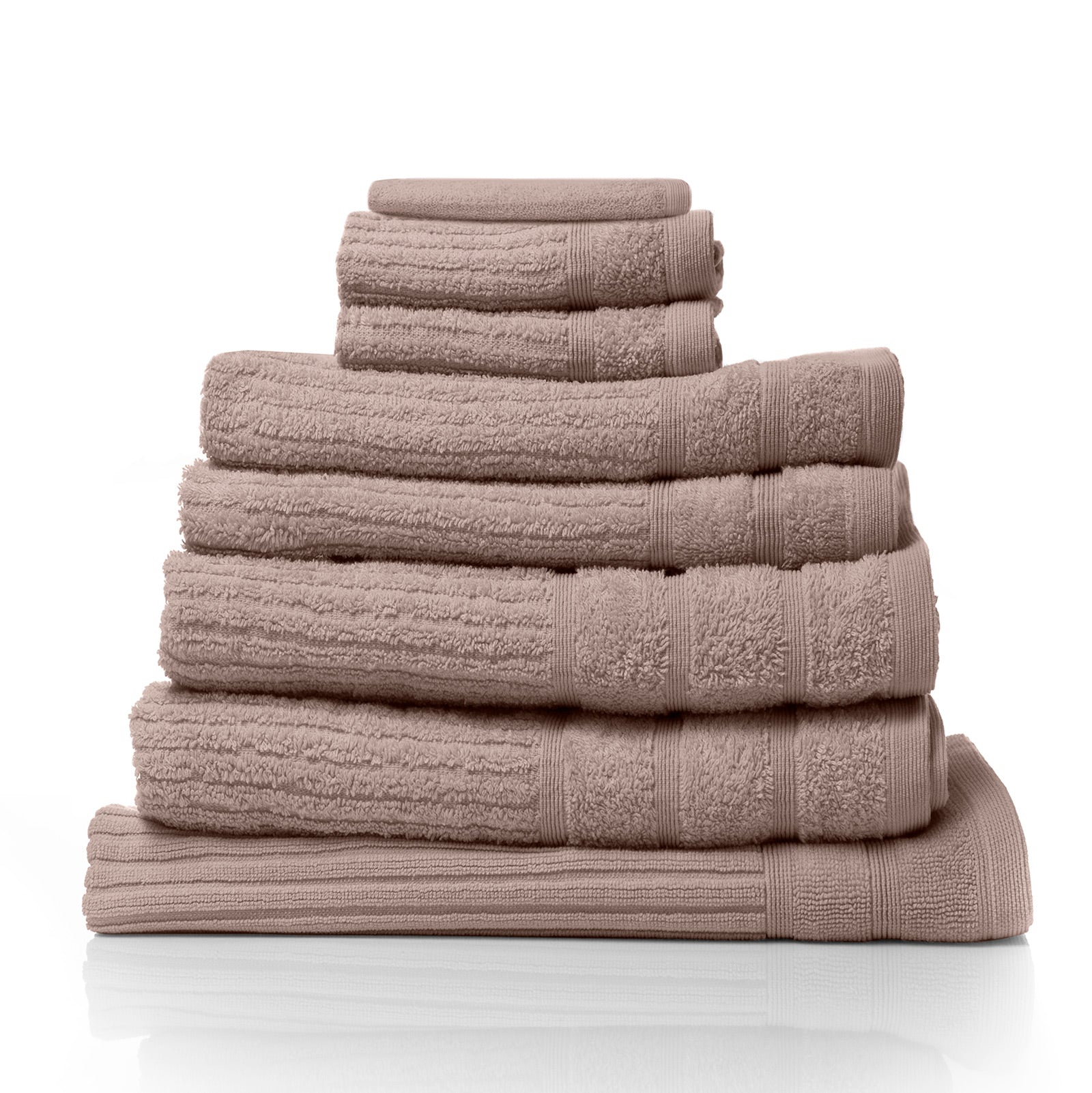 Royal Comfort Eden Egyptian Cotton 600GSM 8 Piece Luxury Bath Towels Set - Rose V160-231917