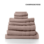 Royal Comfort Eden Egyptian Cotton 600GSM 8 Piece Luxury Bath Towels Set - Rose V160-231917