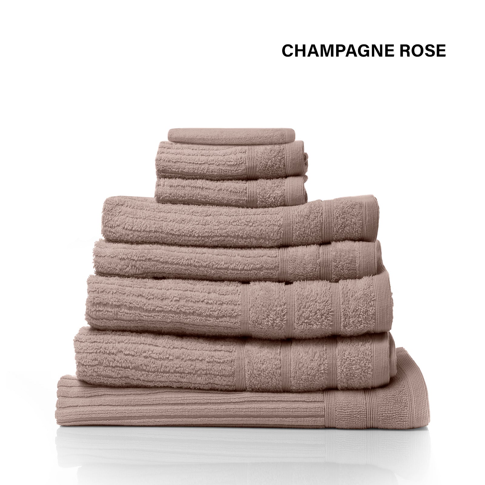 Royal Comfort Eden Egyptian Cotton 600GSM 8 Piece Luxury Bath Towels Set - Rose V160-231917
