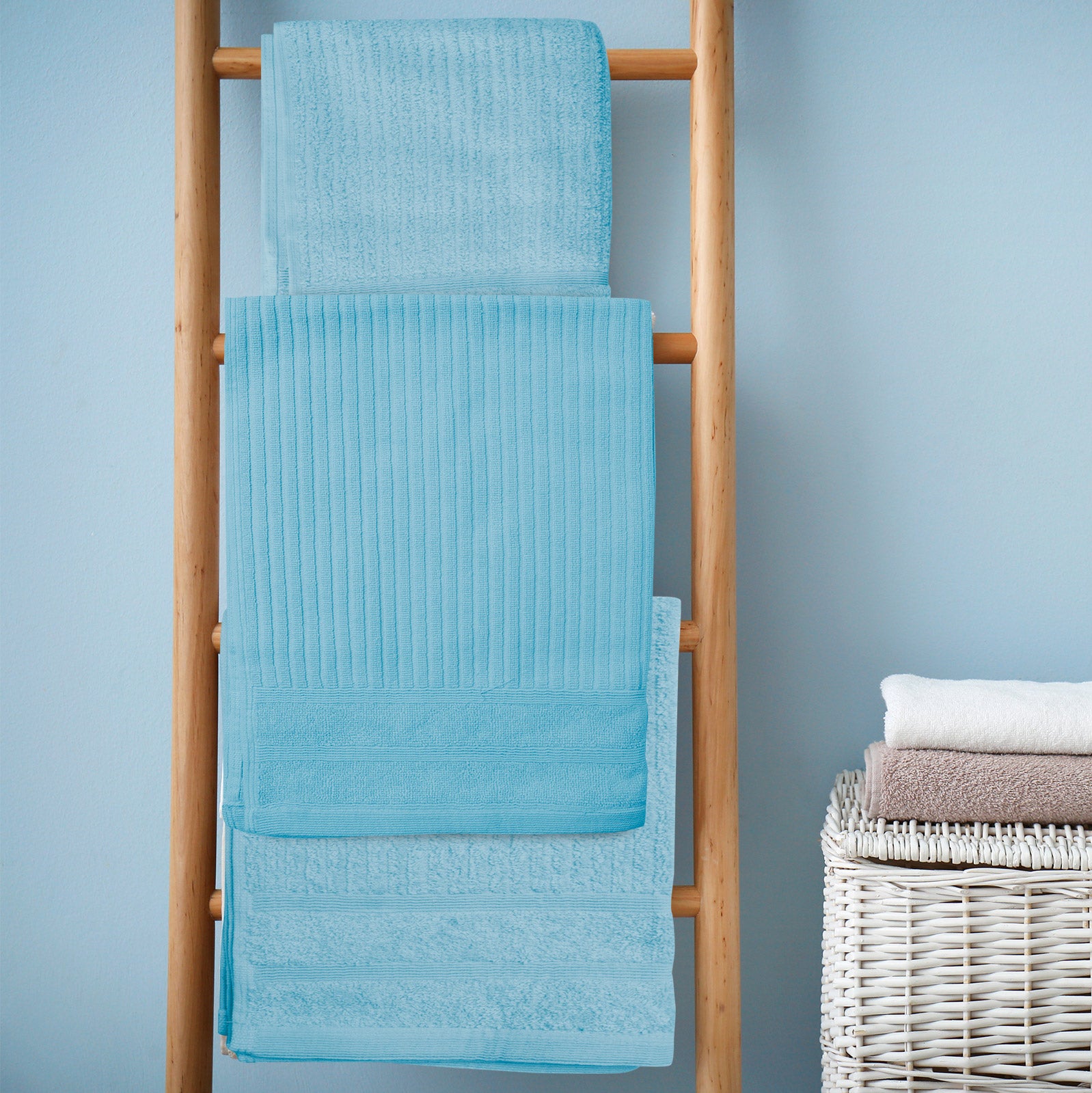 Royal Comfort Eden Egyptian Cotton 600GSM 8 Piece Luxury Bath Towels Set - Aqua V160-231919