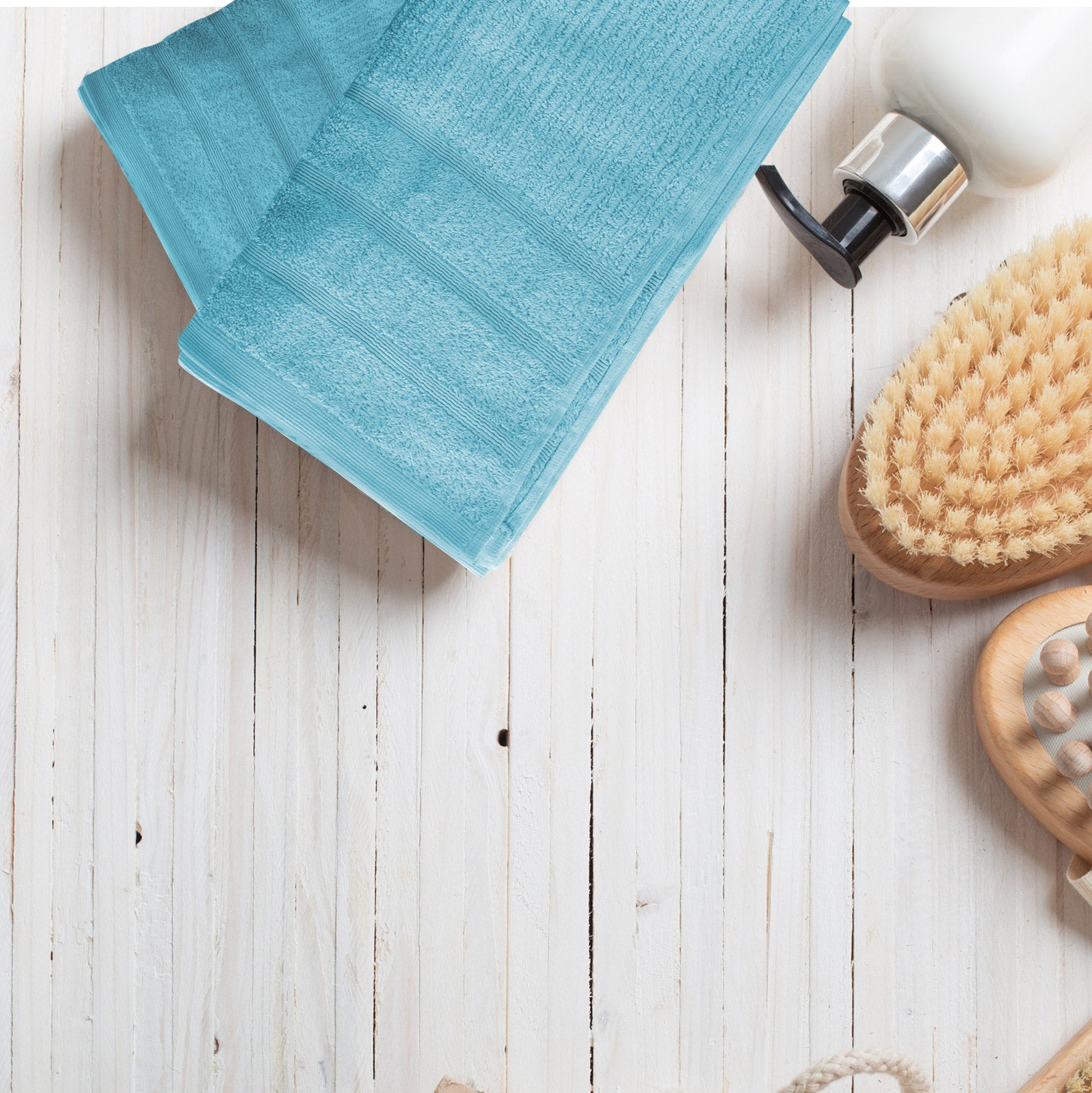 Royal Comfort Eden Egyptian Cotton 600GSM 8 Piece Luxury Bath Towels Set - Aqua V160-231919
