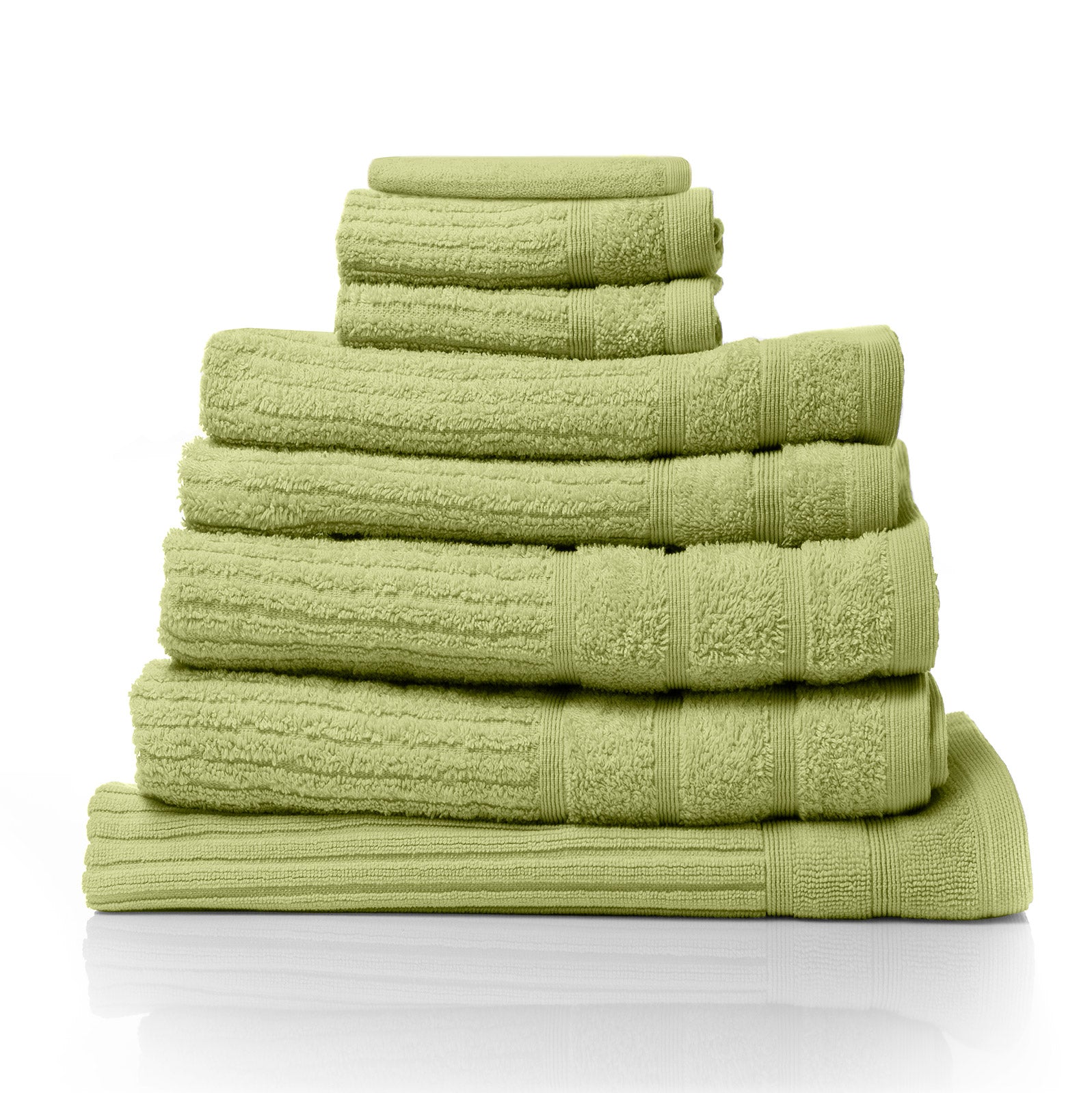Royal Comfort Eden Egyptian Cotton 600GSM 8 Piece Luxury Bath Towels Set - Spearmint V160-231920