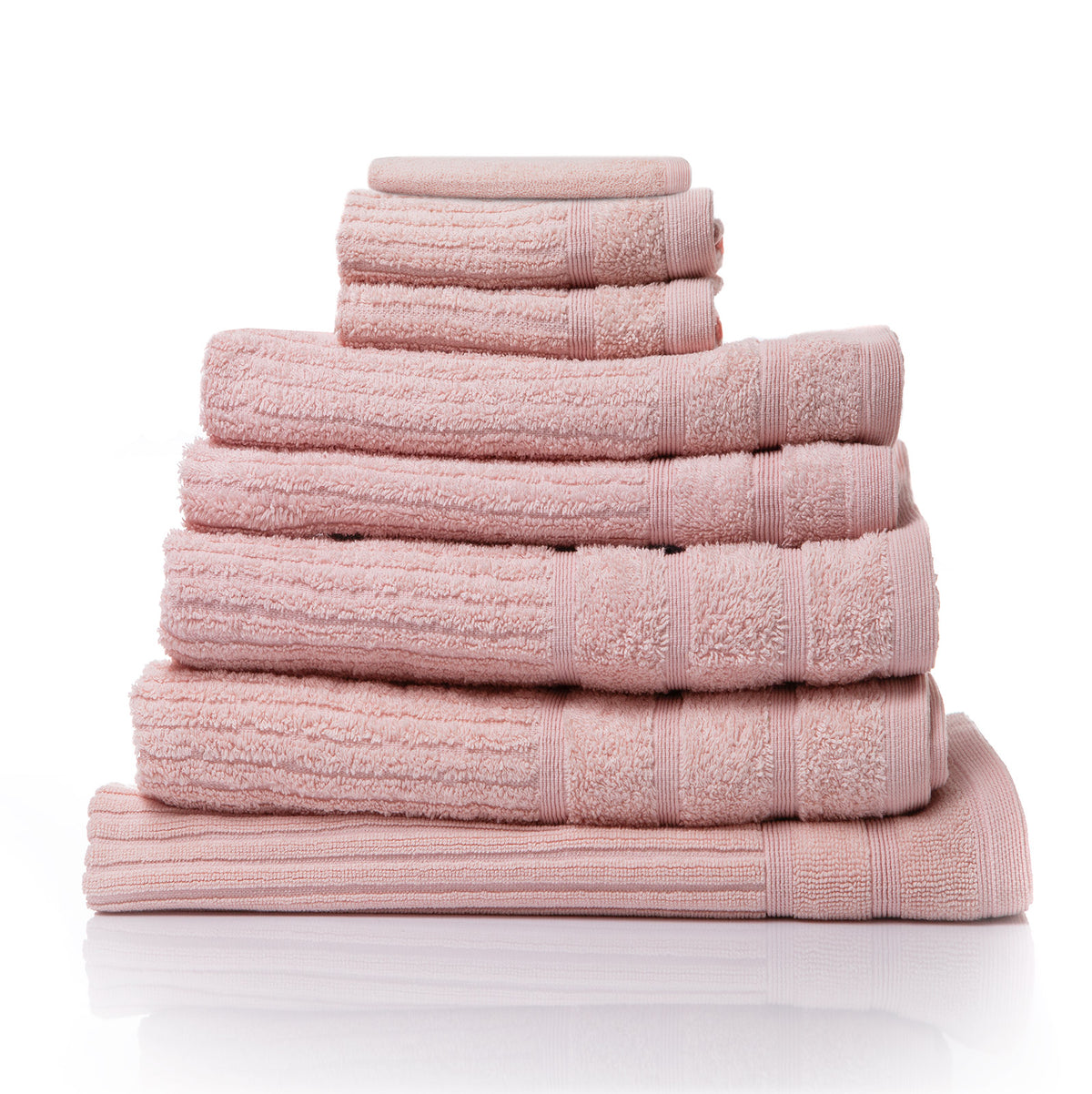Royal Comfort Eden Egyptian Cotton 600GSM 8 Piece Luxury Bath Towels Set - Blush V160-231921