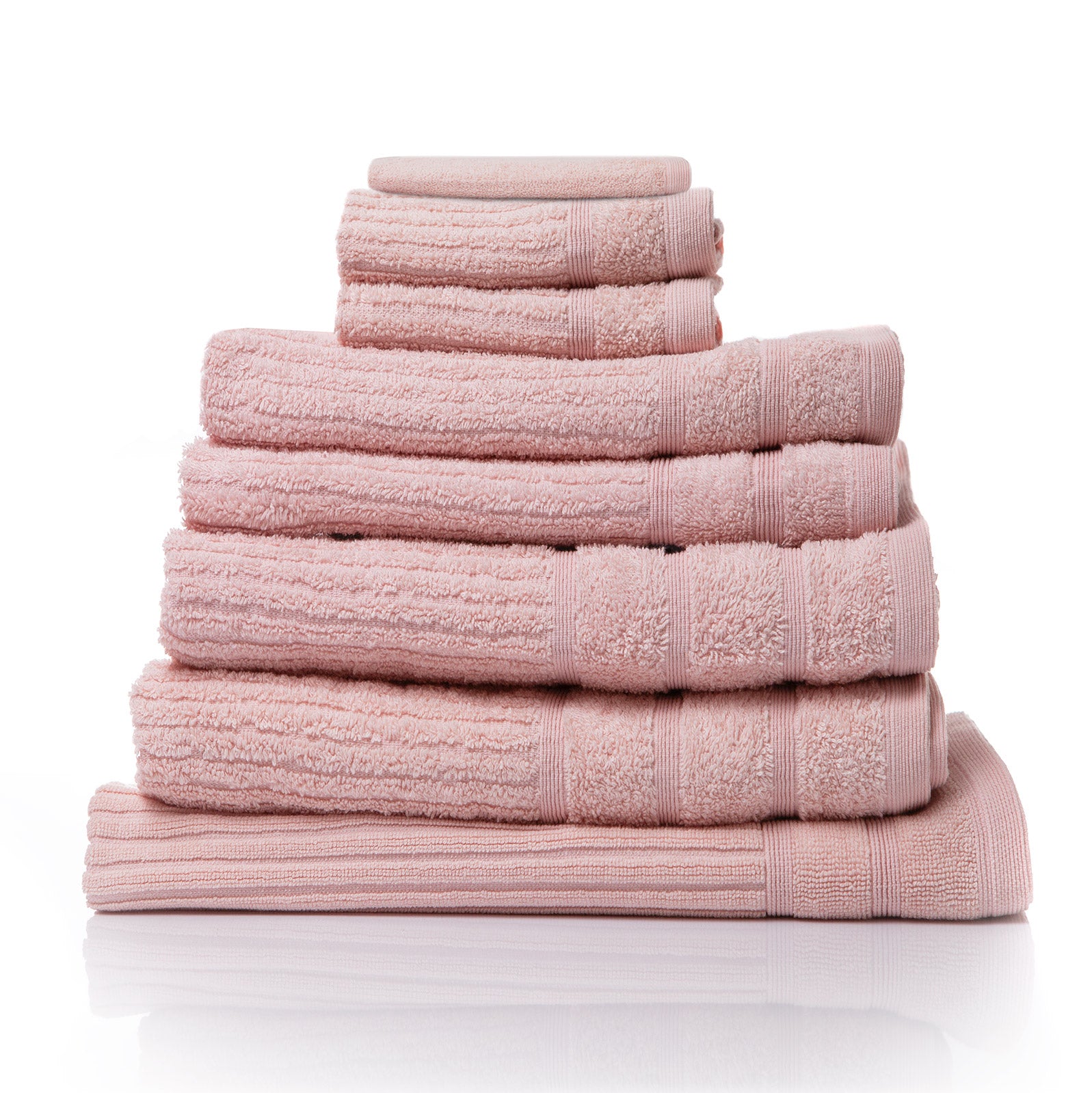 Royal Comfort Eden Egyptian Cotton 600GSM 8 Piece Luxury Bath Towels Set - Blush V160-231921