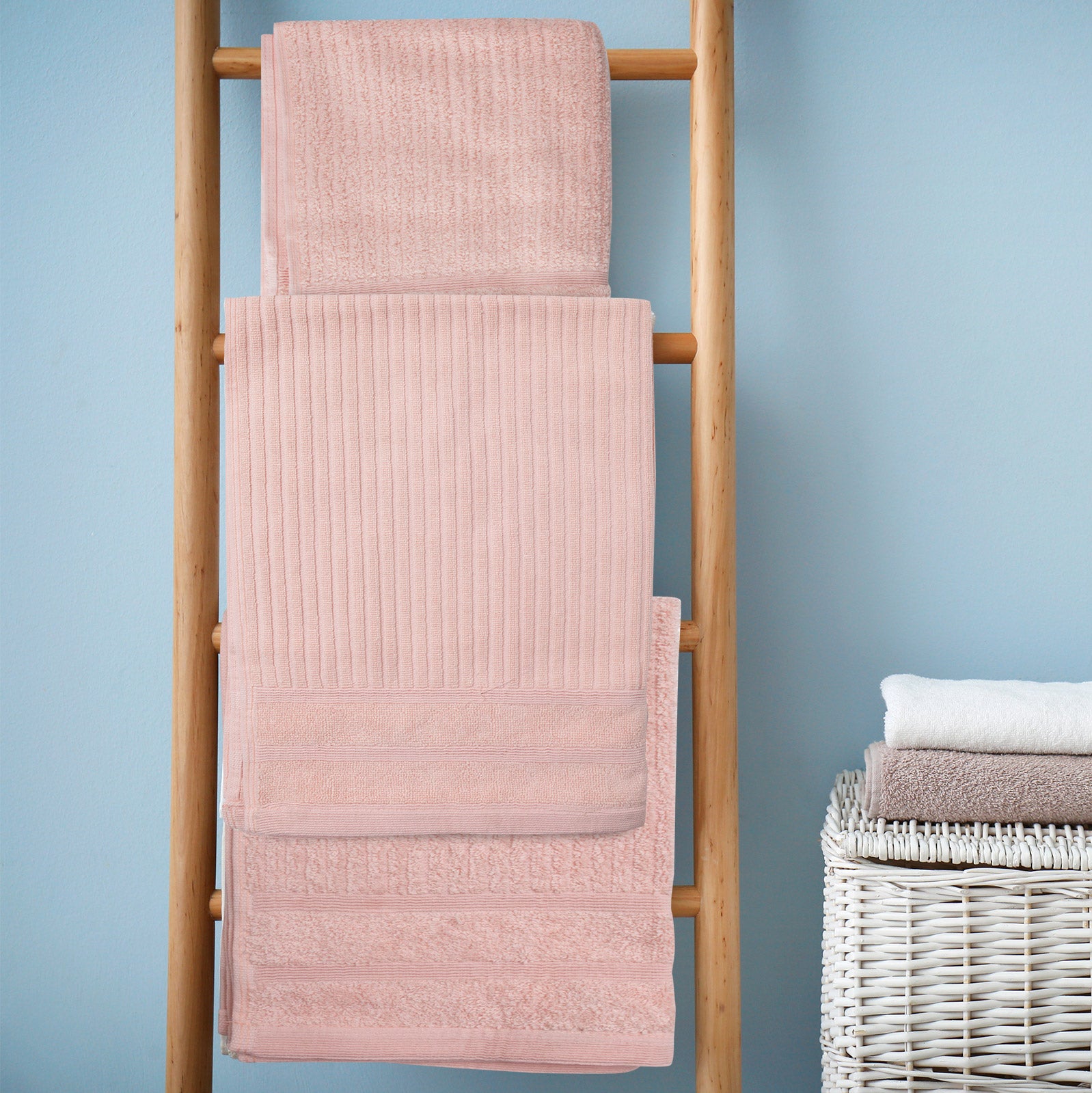 Royal Comfort Eden Egyptian Cotton 600GSM 8 Piece Luxury Bath Towels Set - Blush V160-231921