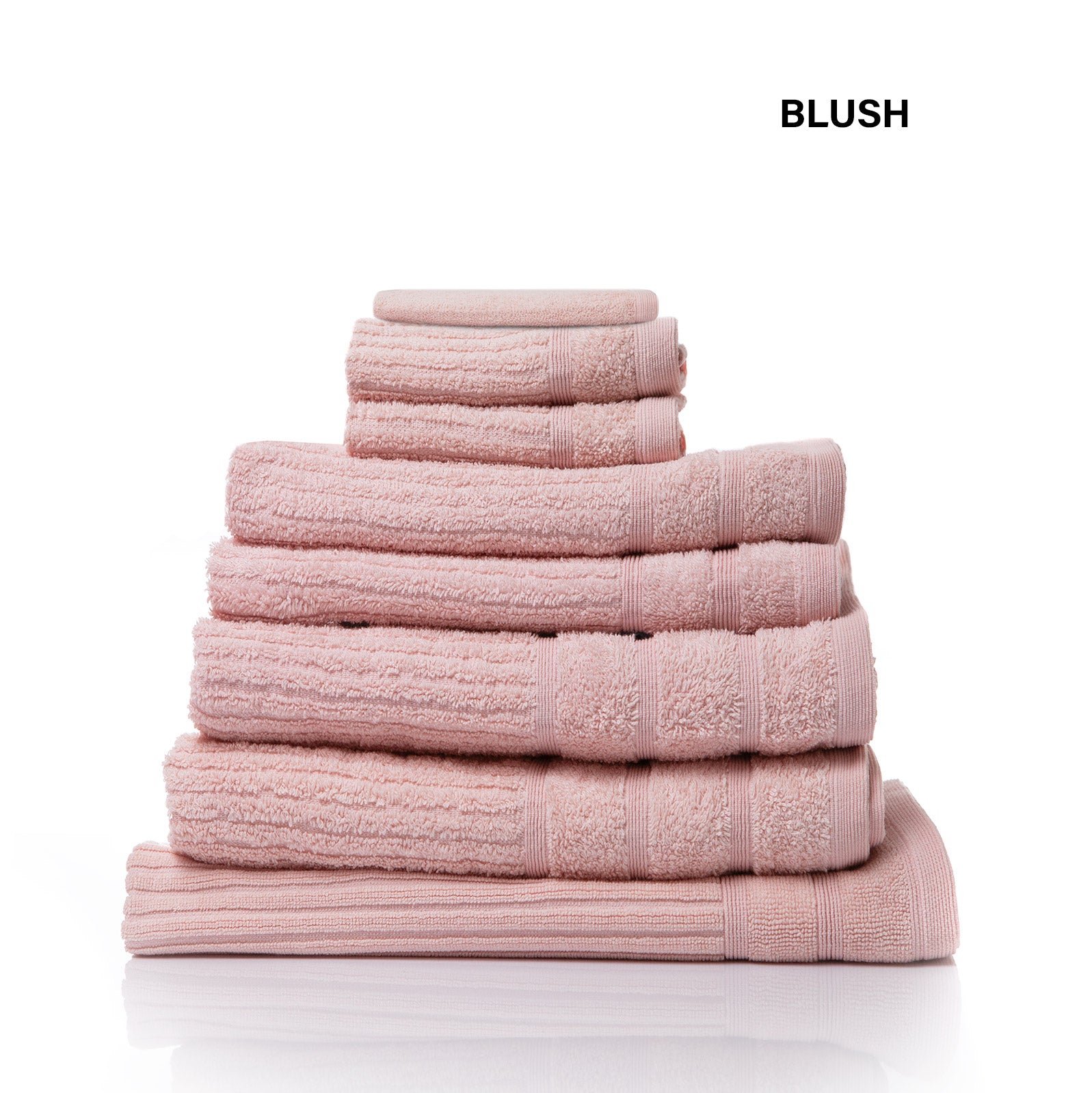 Royal Comfort Eden Egyptian Cotton 600GSM 8 Piece Luxury Bath Towels Set - Blush V160-231921