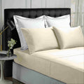 Park Avenue 500TC Soft Natural Bamboo Cotton Sheet Set Breathable Bedding - Single - Vanilla V160-232054
