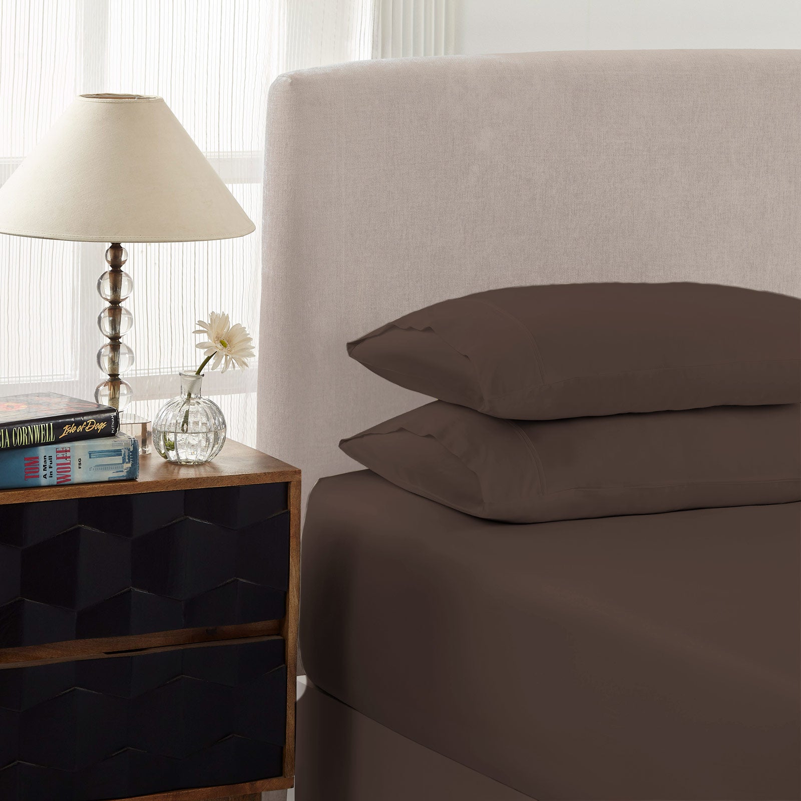 Royal Comfort 1500 Thread Count Cotton Rich Sheet Set 3 Piece Ultra Soft Bedding - Double - Dusk Grey V160-232331