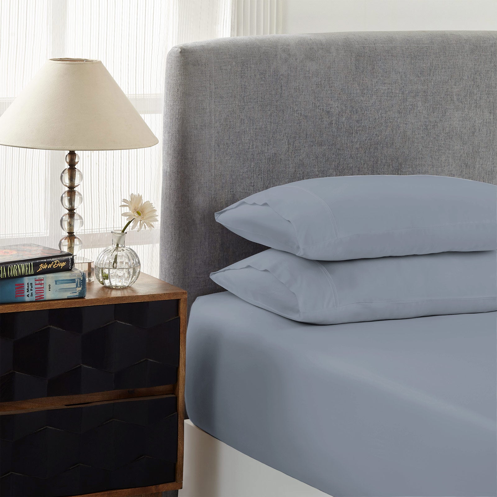 Royal Comfort 1500 Thread Count Cotton Rich Sheet Set 3 Piece Ultra Soft Bedding - Double - Indigo V160-232333