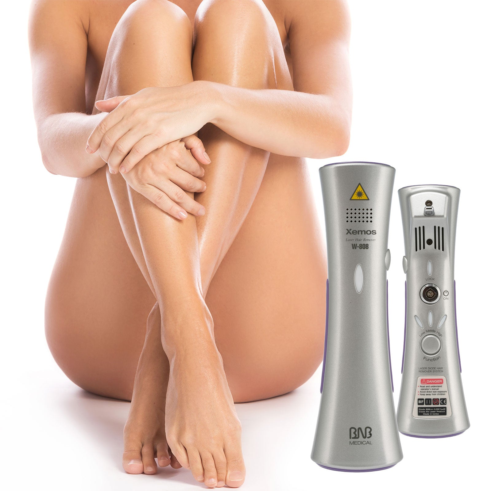 Silhouette Portable Laser Hair Remover Permanent Epliation System Body Face Home V160-351025