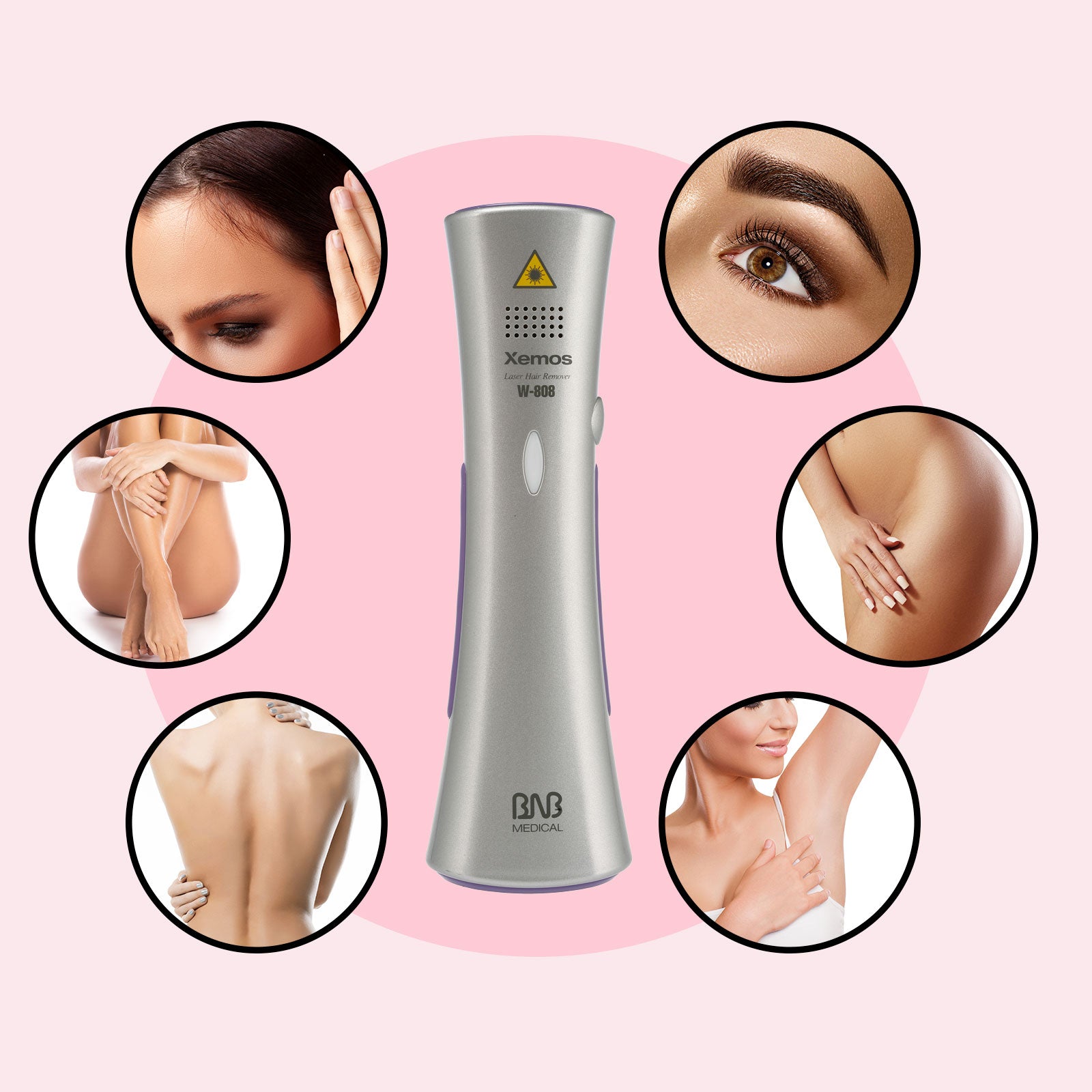 Silhouette Portable Laser Hair Remover Permanent Epliation System Body Face Home V160-351025