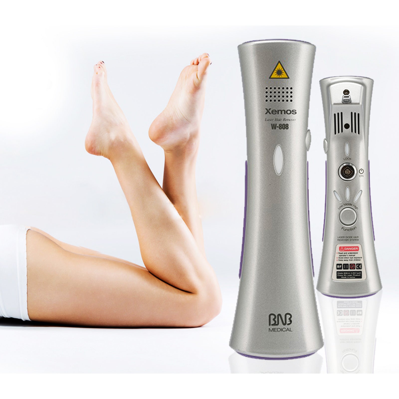 Silhouette Portable Laser Hair Remover Permanent Epliation System Body Face Home V160-351025