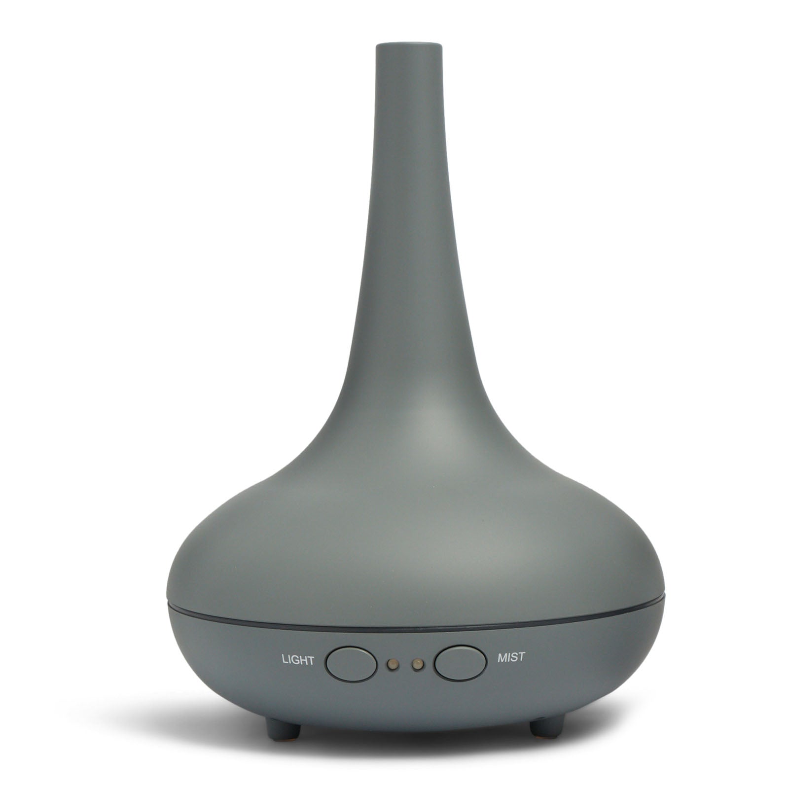 Essential Oil Diffuser Ultrasonic Humidifier Aromatherapy LED Light 200ML 3 Oils - Matte Grey V160-501190