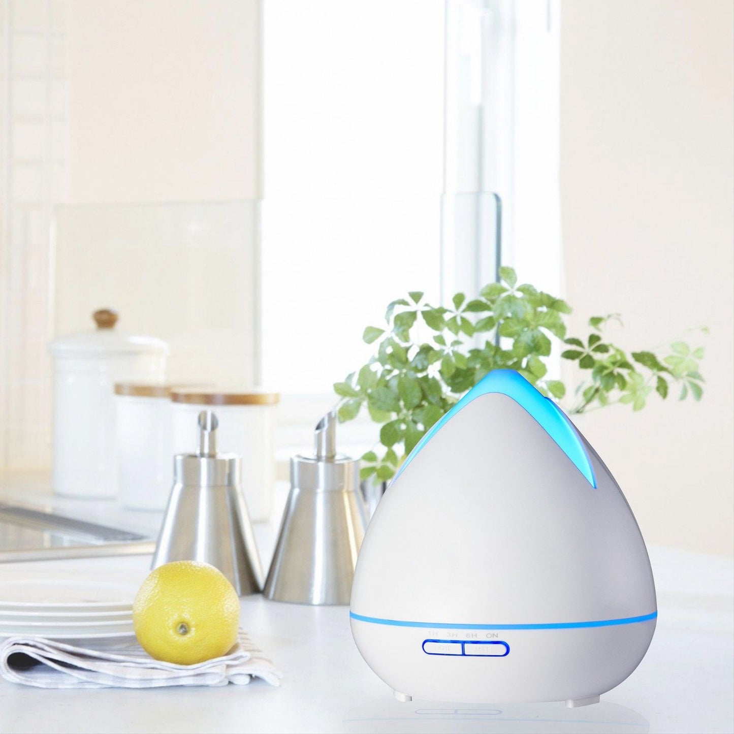 Essential Oils Ultrasonic Aromatherapy Diffuser Air Humidifier Purify 400ML - White V160-501660