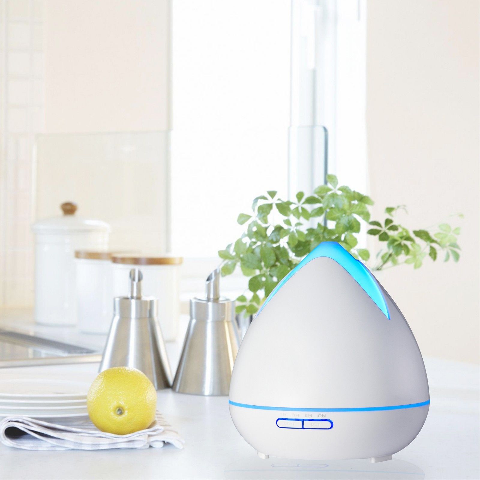 Essential Oils Ultrasonic Aromatherapy Diffuser Air Humidifier Purify 400ML - White V160-501660