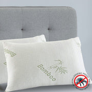 Royal Comfort Luxury Bamboo Covered Memory Foam Pillow Twin Pack Hypoallergenic V160-501760