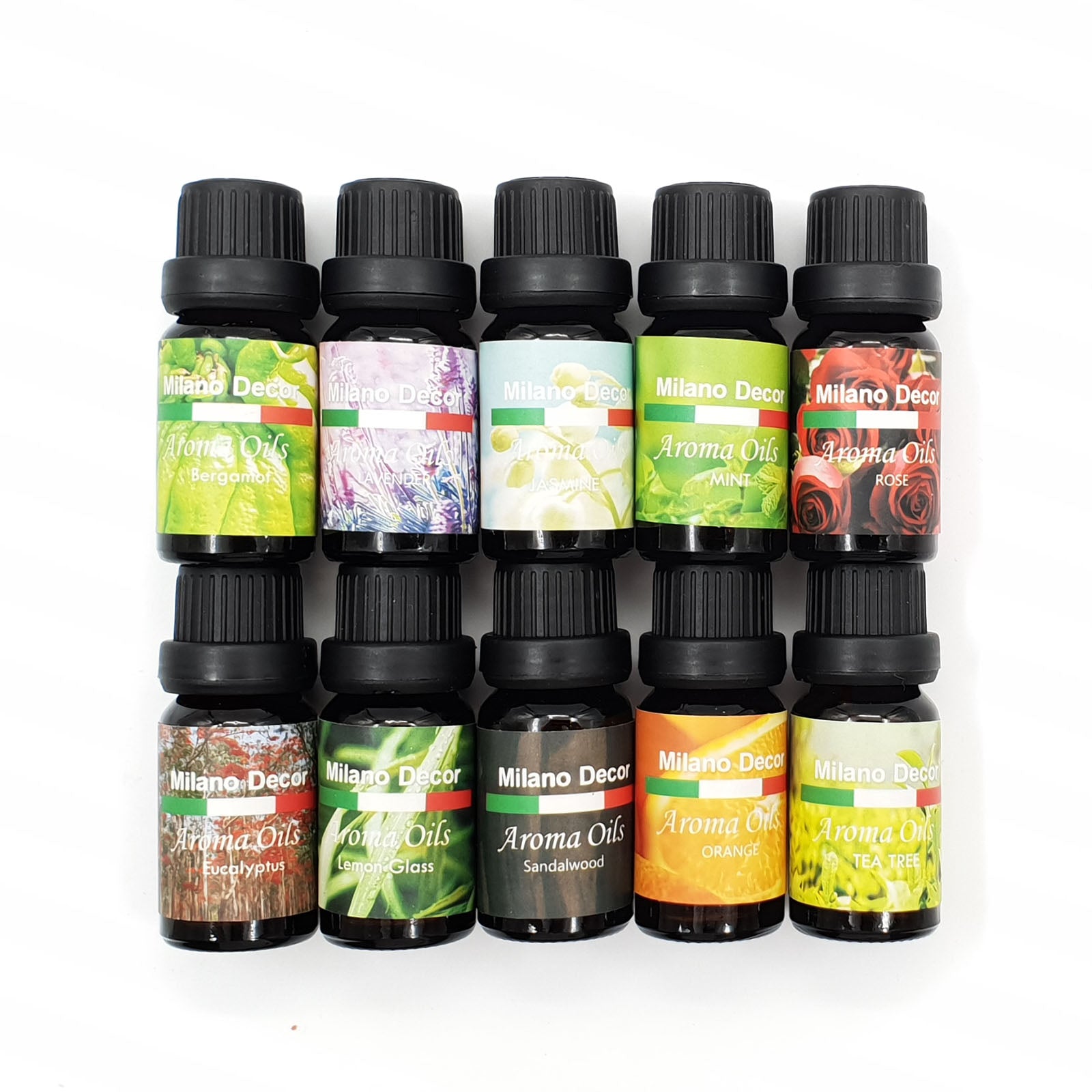 10 Pack Aroma Diffuser Oils Aromatherapy Fragrance 10ml Gift Pack V160-501850