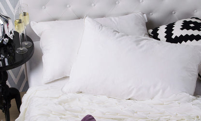 50% Duck Feather & 50% Duck Down Quilt 500GSM + Duck Pillows Twin Pack Combo - King - White V160-K1539