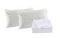 Royal Comfort Bamboo Blend Sheet Set 1000TC and Bamboo Pillows 2 Pack Ultra Soft - Queen - White V160-K2364