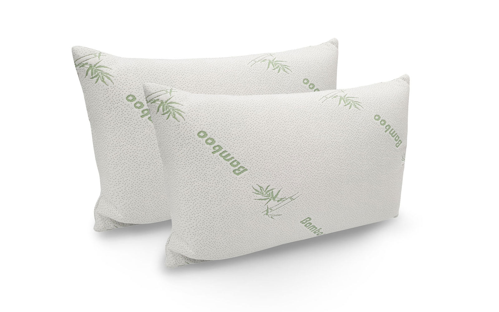 Royal Comfort Bamboo Blend Sheet Set 1000TC and Bamboo Pillows 2 Pack Ultra Soft - King - White V160-K2367