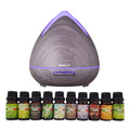 Purespa Diffuser Set With 10 Pack Diffuser Oils Humidifier Aromatherapy - Violet V160-K2696