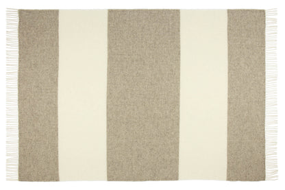 Brighton Throw - 100% NZ Wool - Stone V164-BR20