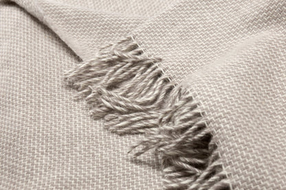 Cambridge Throw - 100% NZ Wool - Silver V164-CB4