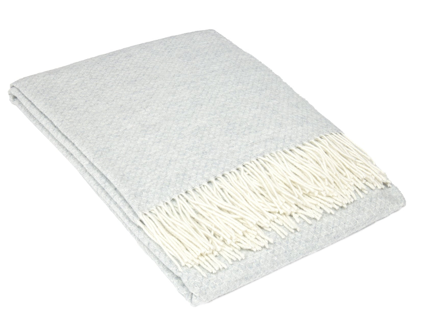 Chiswick Throw - Merino Wool/Cashmere - Light Grey V164-CH15