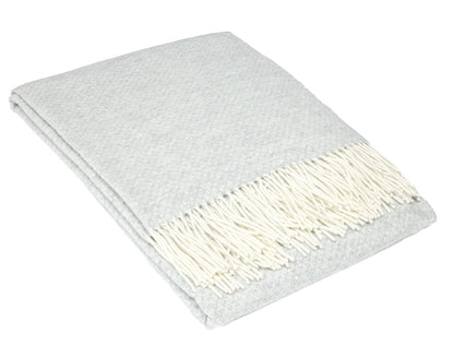 Chiswick Throw - Merino Wool/Cashmere - Light Grey V164-CH15