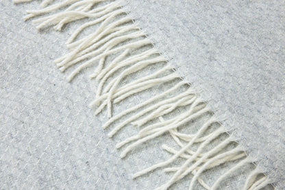 Chiswick Throw - Merino Wool/Cashmere - Light Grey V164-CH15