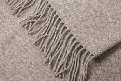 Chiswick Throw - Merino Wool/Cashmere - Stone V164-CH16