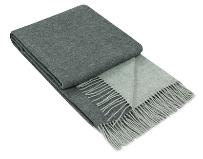 Chiswick Throw - Merino Wool/Cashmere - Charcoal V164-CH4
