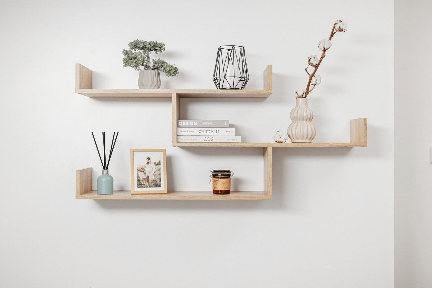 ZURICH MULTI LEVEL SHELF KIT (OAK) V164-ECS3