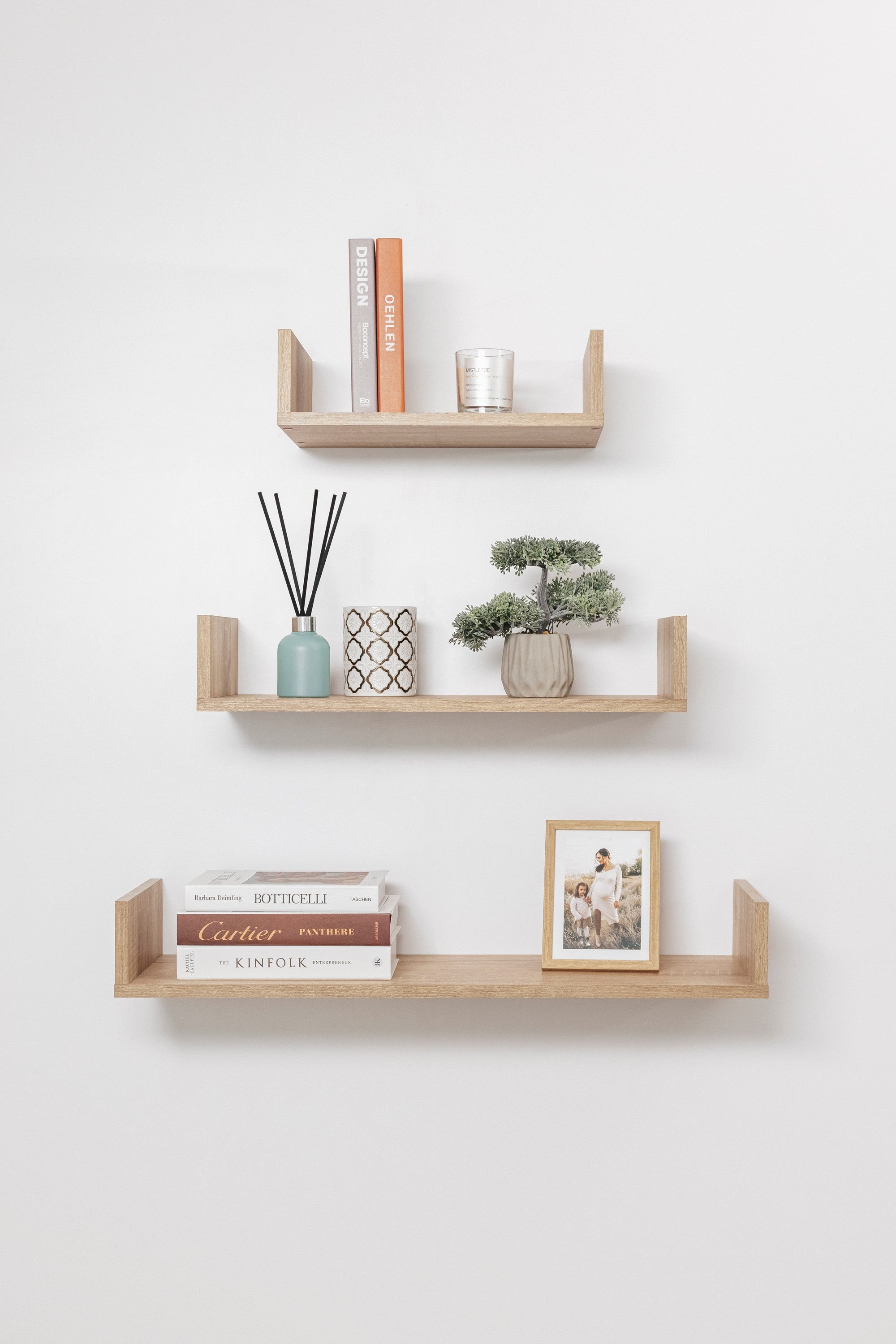 OSLO THREE PIECE SHELF KIT (OAK) V164-ECS5
