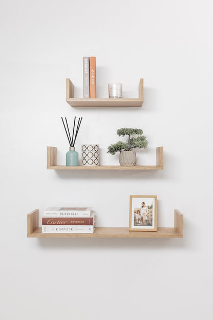 OSLO THREE PIECE SHELF KIT (OAK) V164-ECS5
