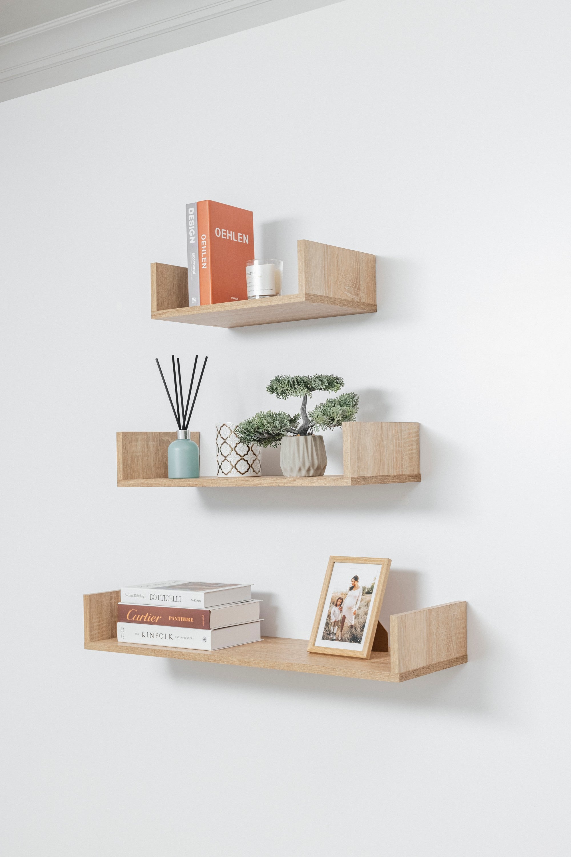 OSLO THREE PIECE SHELF KIT (OAK) V164-ECS5