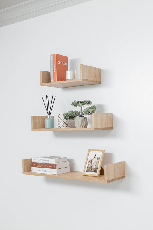 OSLO THREE PIECE SHELF KIT (OAK) V164-ECS5