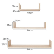 OSLO THREE PIECE SHELF KIT (OAK) V164-ECS5