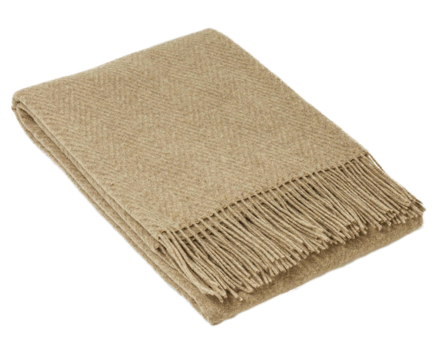 Hampton Throw - Merino Wool Blend - Camel V164-HA10