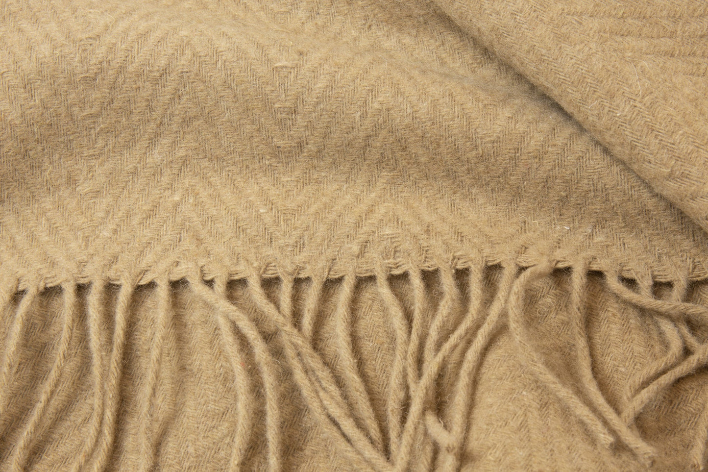 Hampton Throw - Merino Wool Blend - Camel V164-HA10