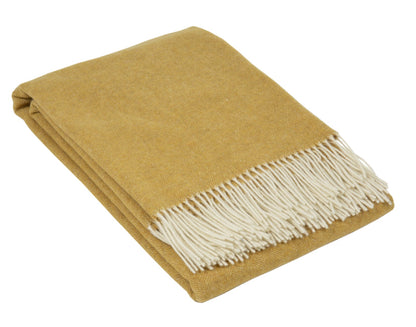 Hampton Throw - Merino Wool Blend - Ochre V164-HA11