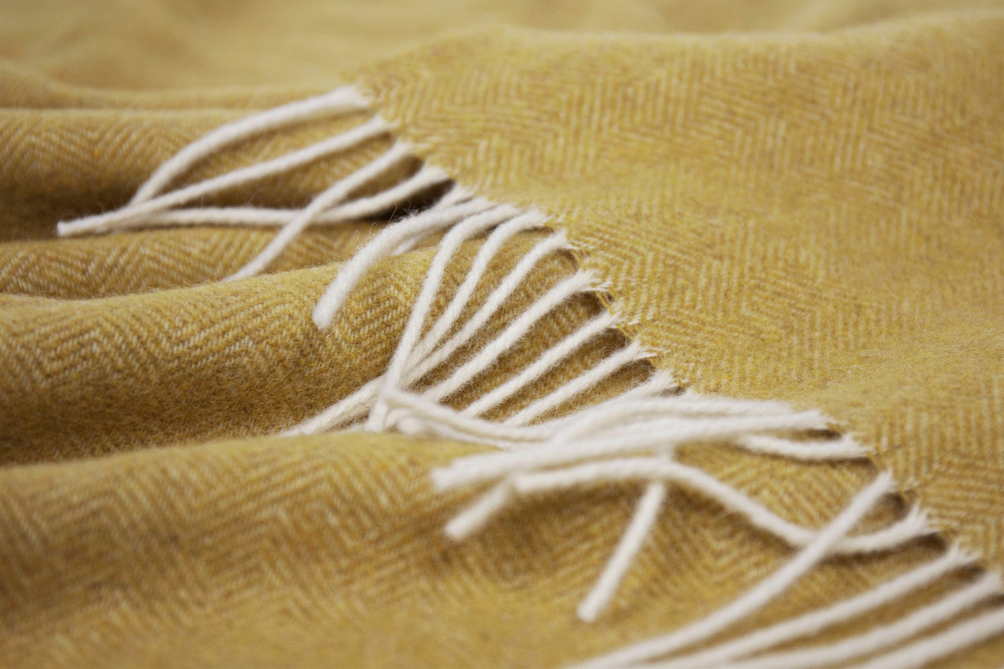 Hampton Throw - Merino Wool Blend - Ochre V164-HA11