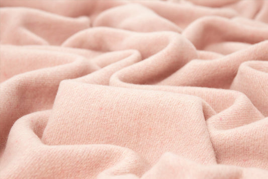 Oxford Throw - Merino Wool Blend - Blush V164-OX2
